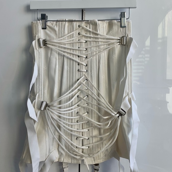 CAMP Vintage Bridal Corset Girdle Corset 29” Garters Shaper Ref. # 9144 White - Picture 7 of 17